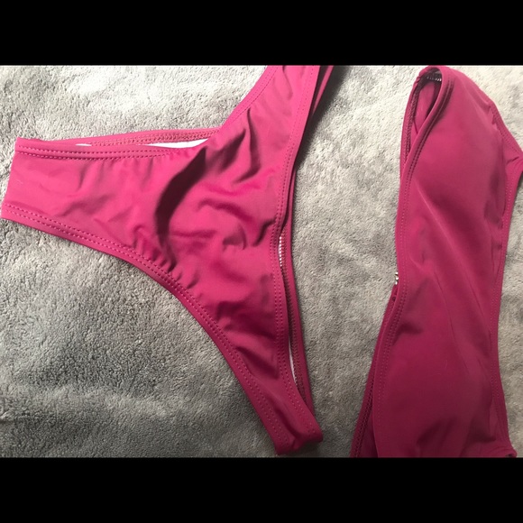 Burgundy Bikini (Medium) - Picture 2 of 6
